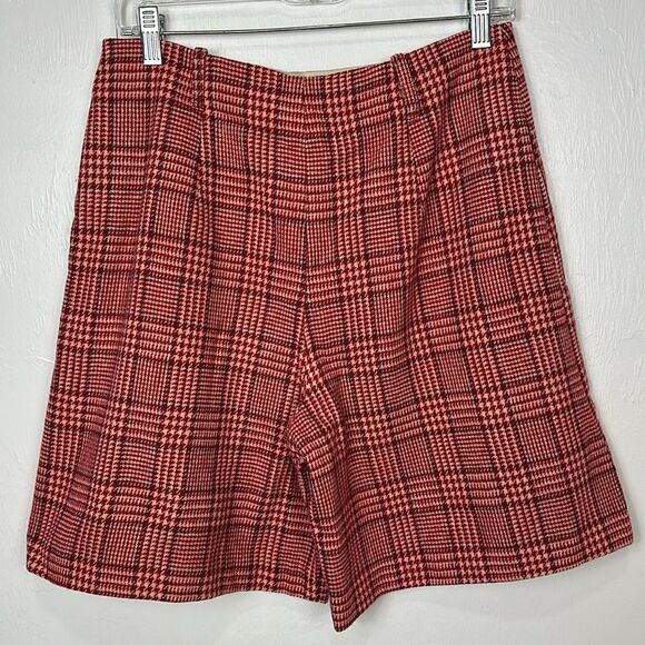 Glenbrook Jr Vintage Red Plaid High Waisted Shorts Size M - Picture 4 of 10